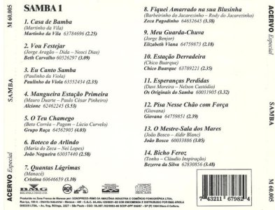 Cd Acervo Especial, Samba, BMG, 1993