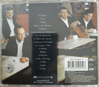 Cd Madredeus, Antologia, Selo EMI - Valentim de Carvalho, 2000