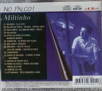 Cd Miltinho, No Palco