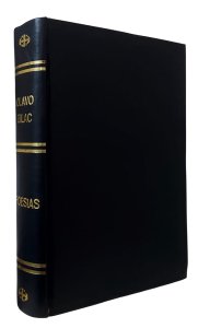 Poesias, Olavo Bilac, Livraria Francisco Alves, Edição 1946, Capa de Luxo Azul em Percalux