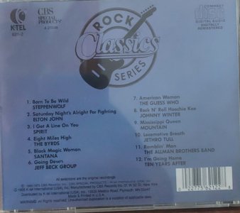 Cd Rock Classics Series, Importado USA